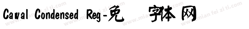 Carval Condensed Reg字体转换